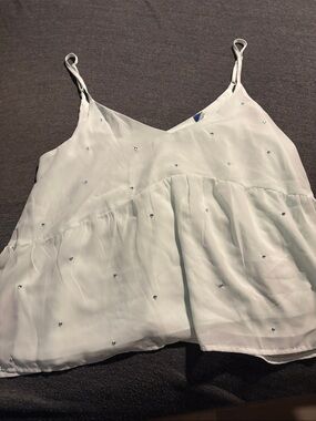 Old Navy Mint Green Embellished Spaghetti Strap Camisole